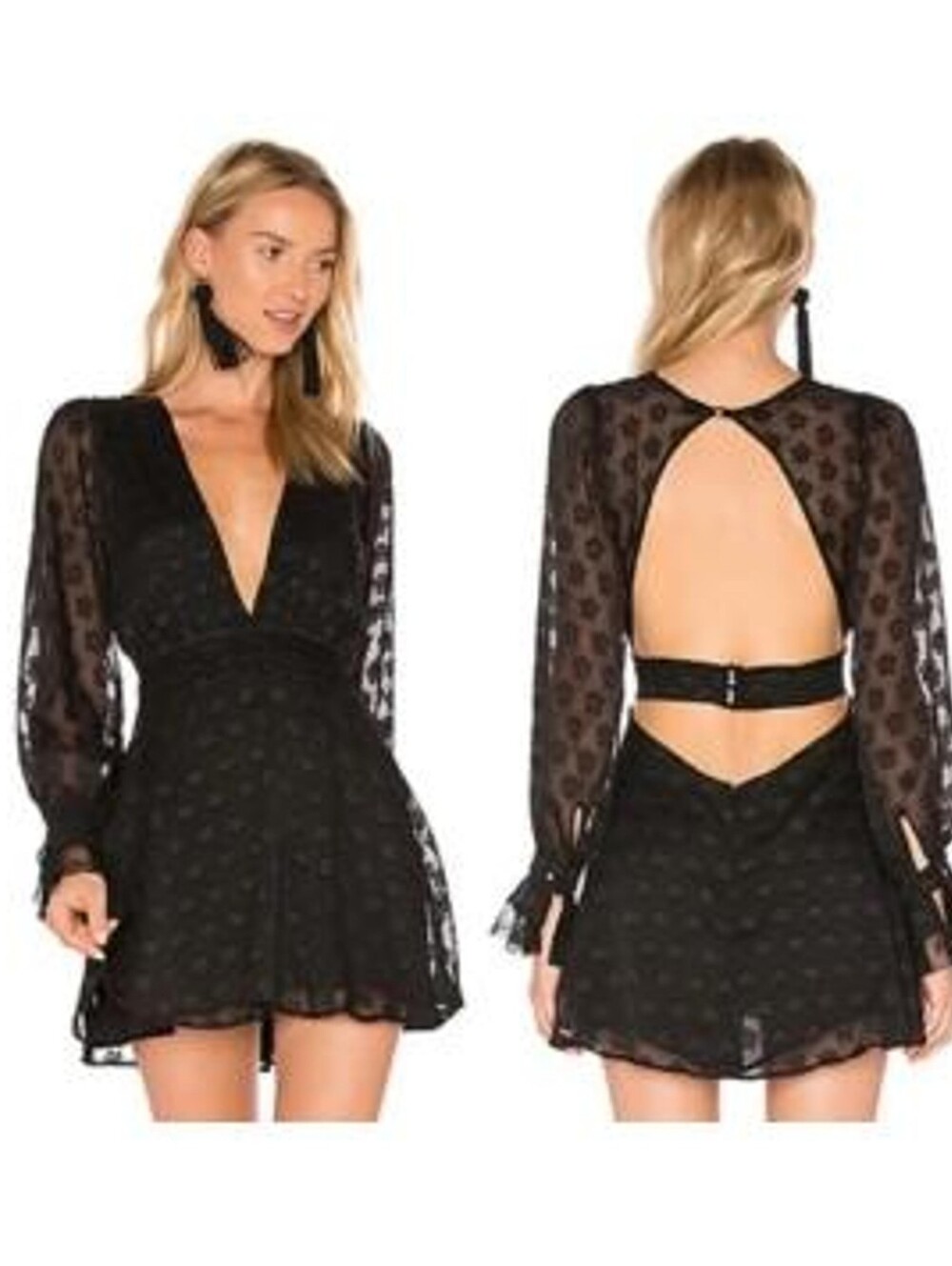 For Love And Lemons Black Mini Dress